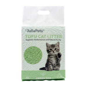 Tofu kattenbakvulling Groene thee 6L | JuliaPets