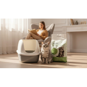 Tofu kattenbakvulling Groene thee 6L | JuliaPets