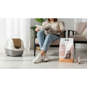 Peach tofu cat litter 6L | JuliaPets