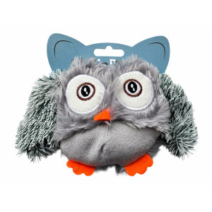Squeaky Owl plush cat toy | JuliaPets