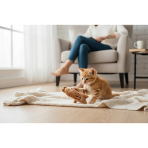Pluche Bever voor katten | JuliaPets