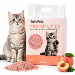 Peach tofu cat litter 6L | JuliaPets