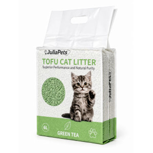 Żwirek tofu Green Tea 4×6L + Sowa gratis | JuliaPets