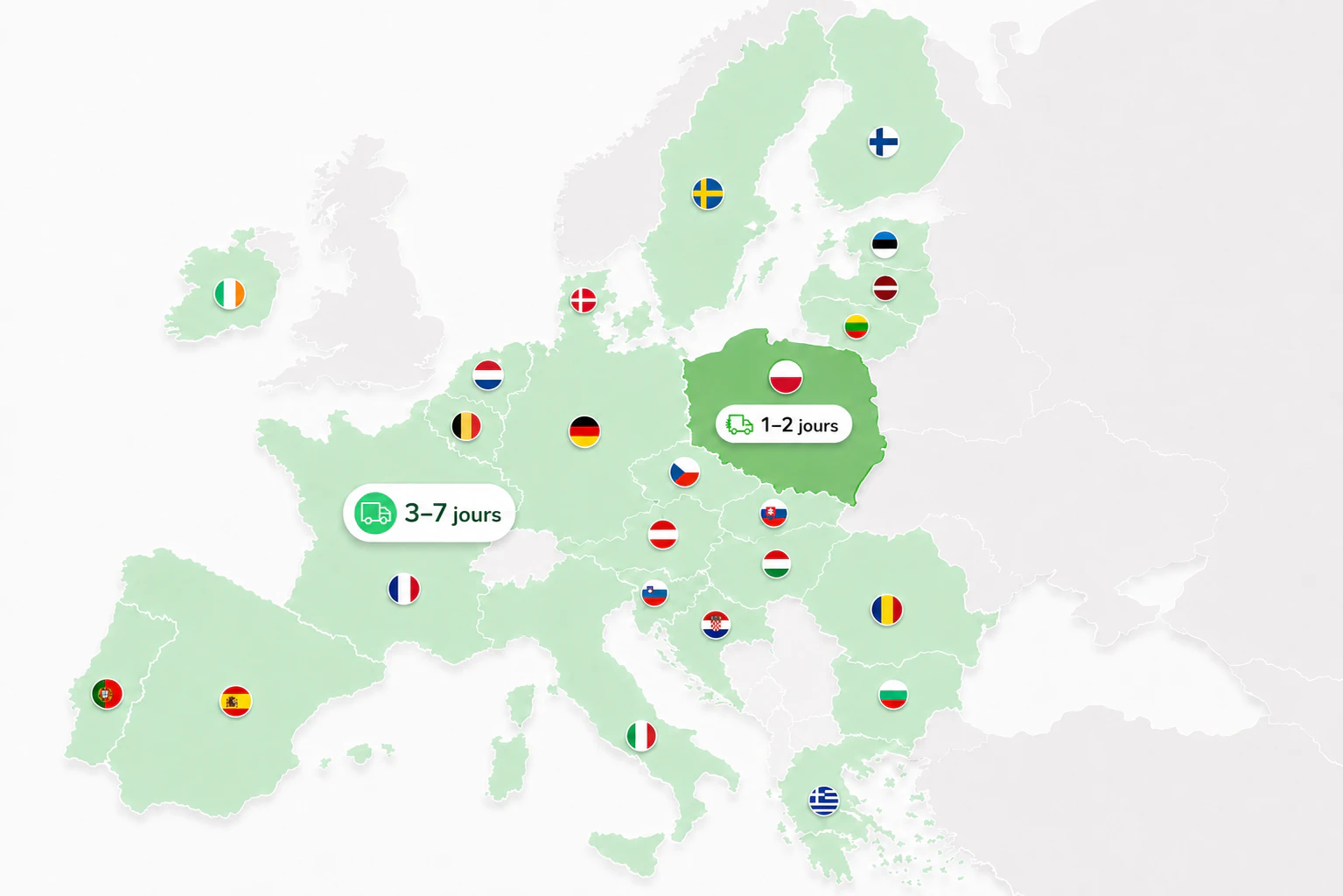 Expédition et livraison | Carte